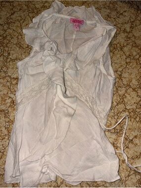 Vintage Y2K She’s Cool Top Festival Boho Hippie Coquette Core Frilly Medium